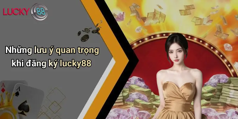 Những lưu ý quan trọng khi đăng ký lucky88